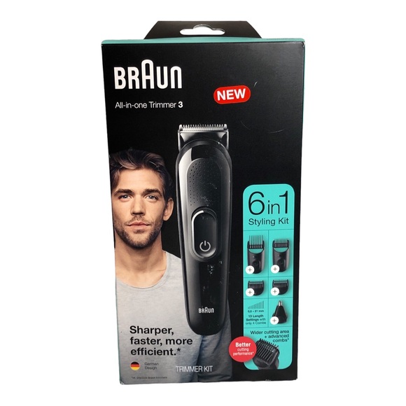 Braun Grooming Braun All In One Trimmer 3 German Design 6 In One